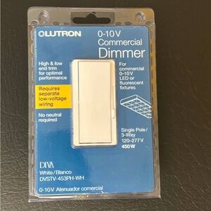 *BRAND NEW* Lutron (DVSTV-453PH-WH) Diva 0–10 V Control Dimmer